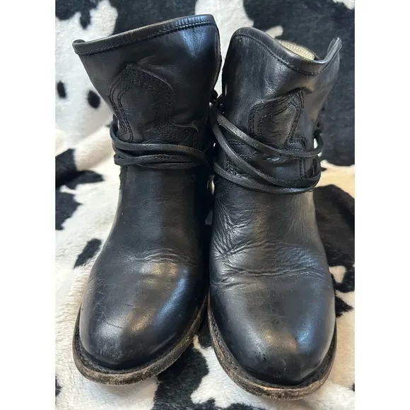 Freebird by Steven Casey Boot In Black Leather Size 7