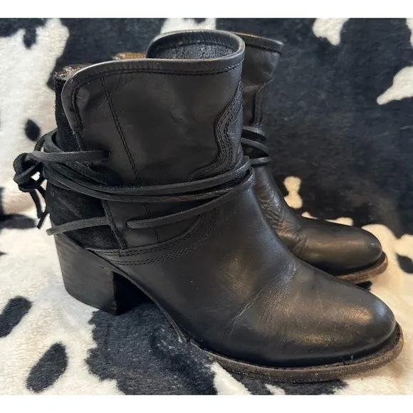 Freebird by Steven Casey Boot In Black Leather Size 7