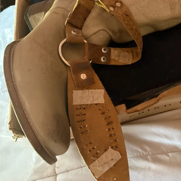 Freebird by Steven Tall Boots with Distressed Look and Buckle