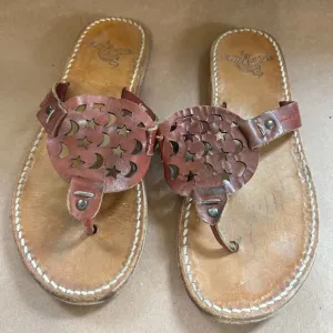 Freebird Vallarta Red Moon And Stars Size 9 Sandals