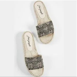 Free People Womens 8 Beach Front Espadrille Sandals Shoes