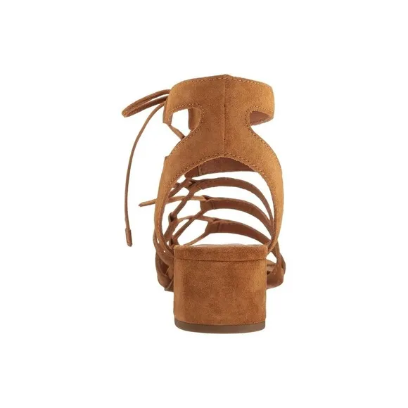 FRYE 3472360 Chrissy Side Ghillie Cognac Women's Size 6.5, 7 Dress Sandals $278