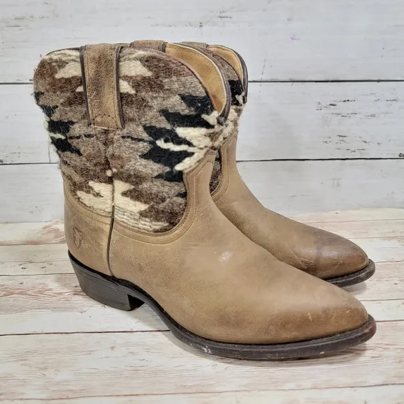 Frye Billy Navajo Blanket short boots