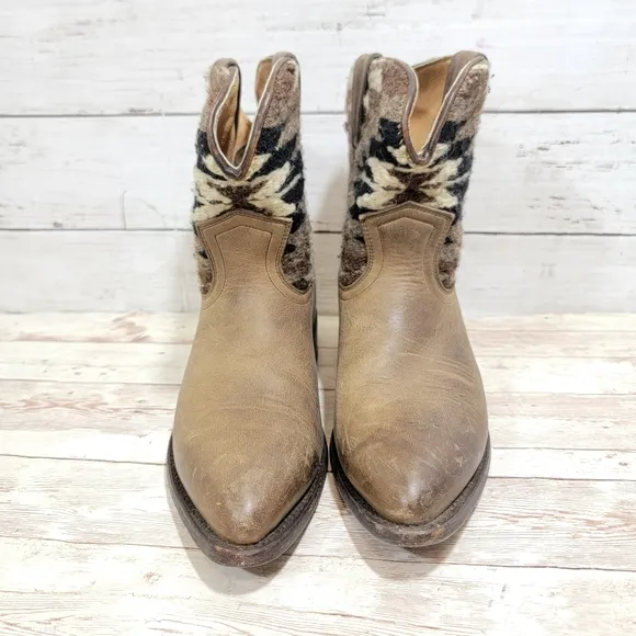 Frye Billy Navajo Blanket short boots