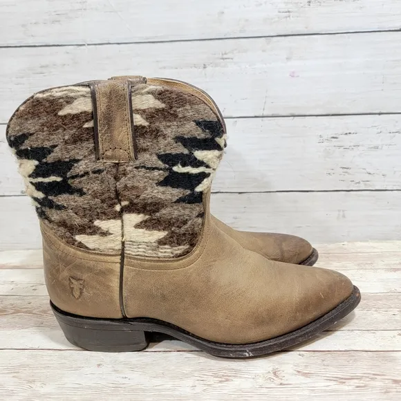 Frye Billy Navajo Blanket short boots