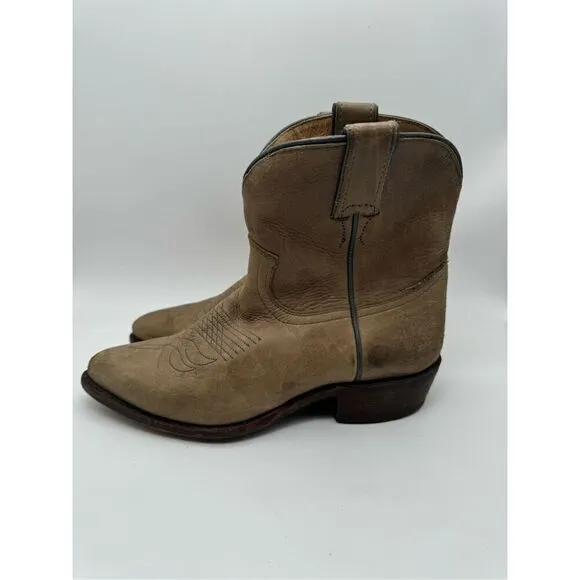 Frye Billy Short Distressed Leather Western Cowgirl Boots Womens Size 7.5