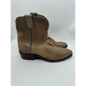 Frye Billy Short Distressed Leather Western Cowgirl Boots Womens Size 7.5