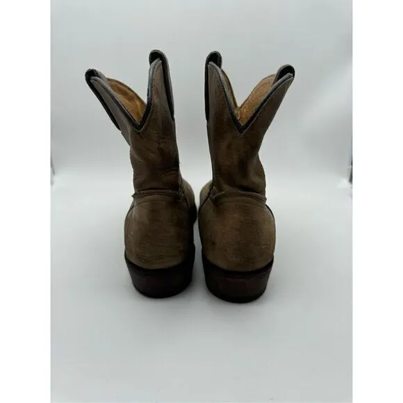 Frye Billy Short Distressed Leather Western Cowgirl Boots Womens Size 7.5