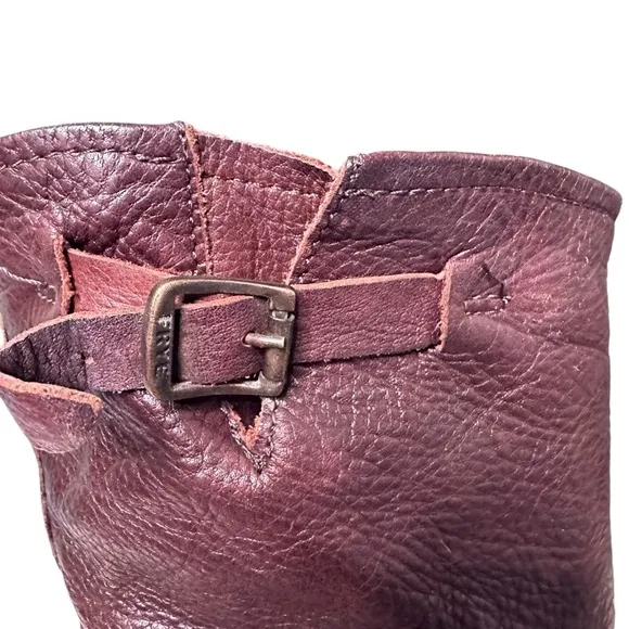 Frye | Brown Leather Veronica Short Slouch Boots Size 9