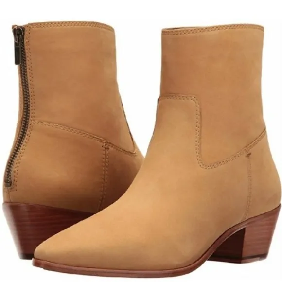 Frye Ellen Short Boots Genuine Suede Size 7.5