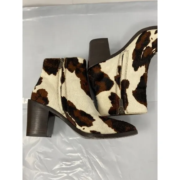 Frye Georgia Short Ankle Cowhide Hair Western Leather Boots Women’s Size 6M Rare