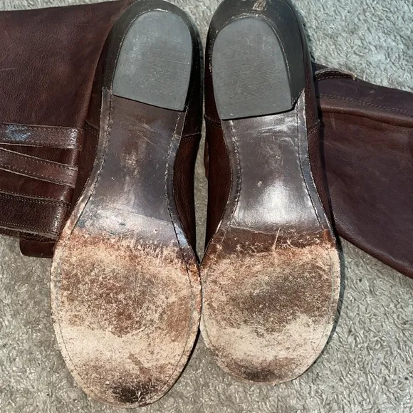 Frye Janae Strappy Tall Brown leather Boots