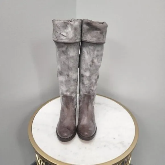 Frye Jane Tall Cuff Dark Brown