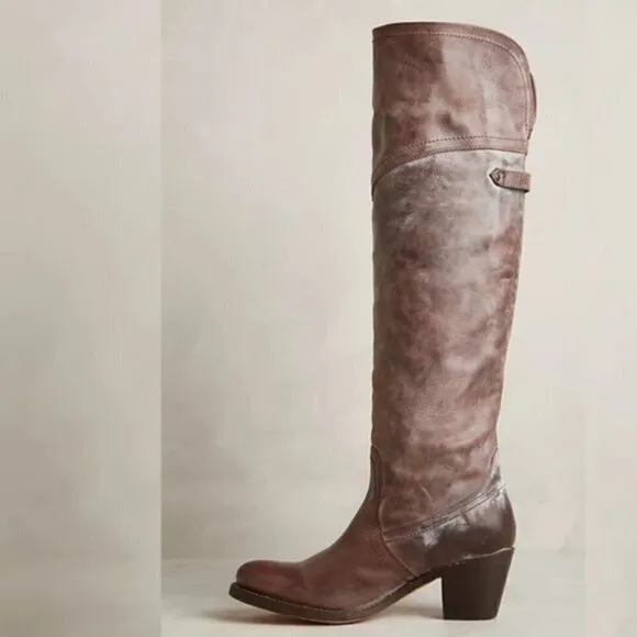 Frye Jane Tall Cuff Dark Brown