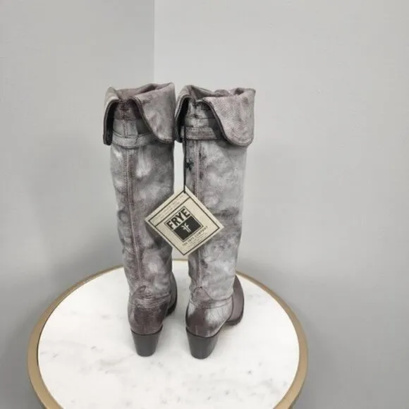 Frye Jane Tall Cuff Dark Brown