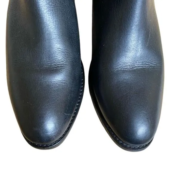 Frye Lindsay Gore Short Ankle Boots Women's Size 9 Black Leather Round Toe
