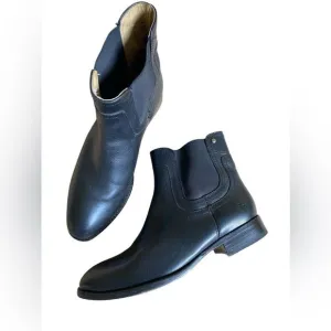 Frye Lindsay Gore Short Ankle Boots Women's Size 9 Black Leather Round Toe