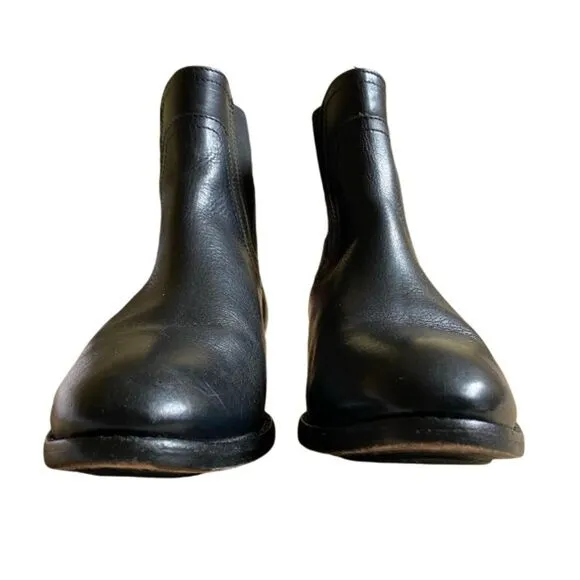 Frye Lindsay Gore Short Ankle Boots Women's Size 9 Black Leather Round Toe