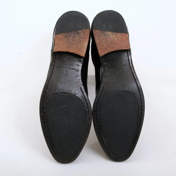 Frye Lindsay Plate Leather Tall Boots in Black