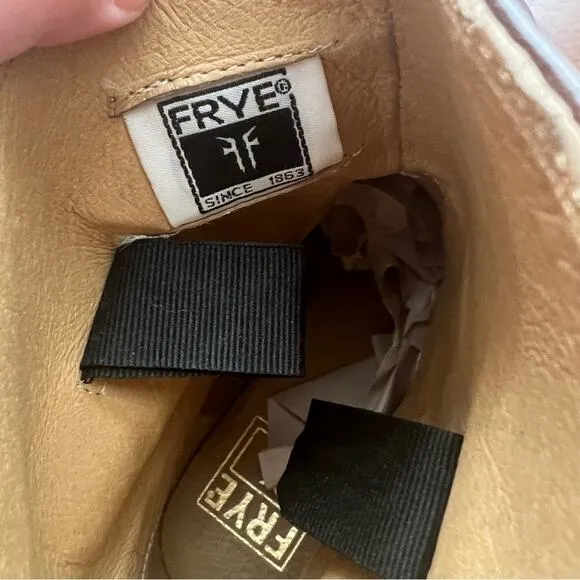 Frye Lindsay Spur Short Leather Moto Boots Size 9 B