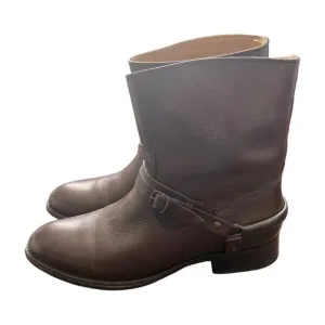 Frye Lindsay Spur Short Leather Moto Boots Size 9 B