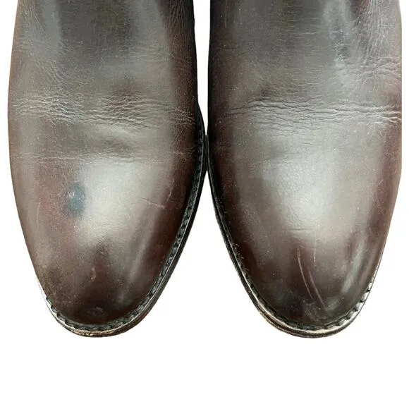 Frye Lindsay Spur Short Leather Moto Boots Size 9 B