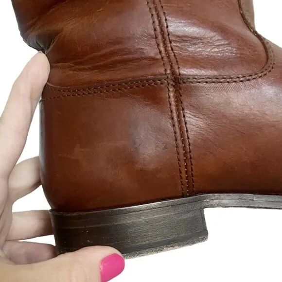 Frye Melissa Button 2 Tall Boots Equestrian Brown