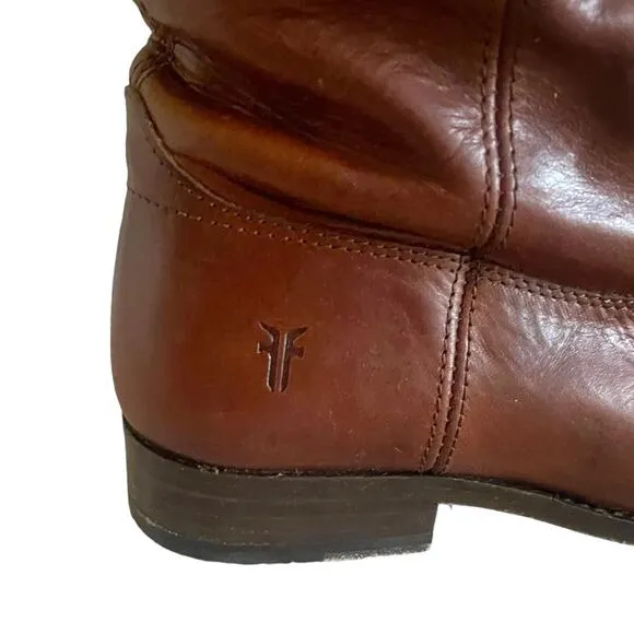 Frye Melissa Button 2 Tall Boots Equestrian Brown