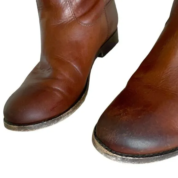 Frye Melissa Button 2 Tall Boots Equestrian Brown