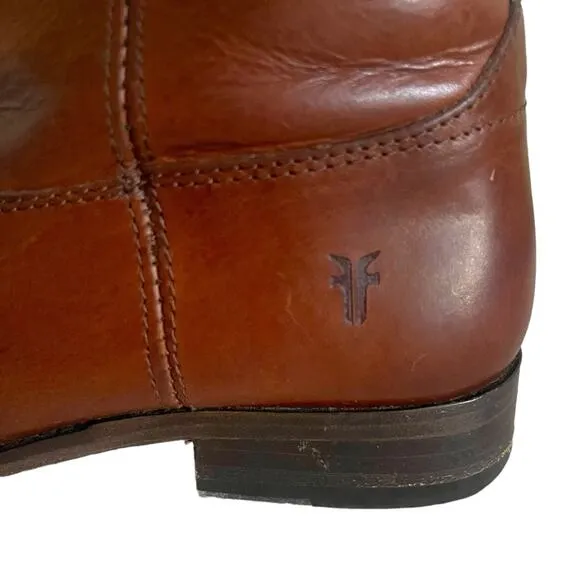 Frye Melissa Button 2 Tall Boots Equestrian Brown