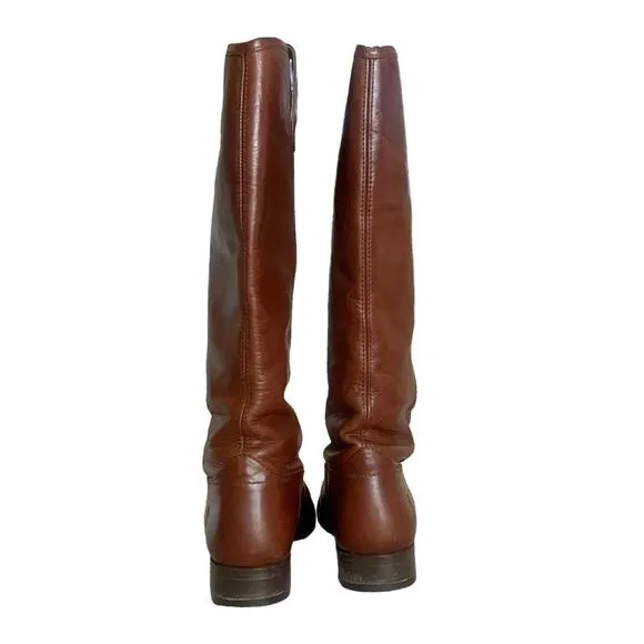 Frye Melissa Button 2 Tall Boots Equestrian Brown