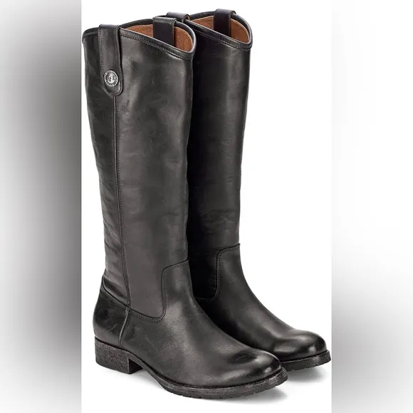 FRYE- Melissa Button Leather Tall Riding Boot- NEW!