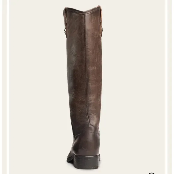 Frye Melissa Button Lug Tall Boots -  Smoke - 7.5 Women’s