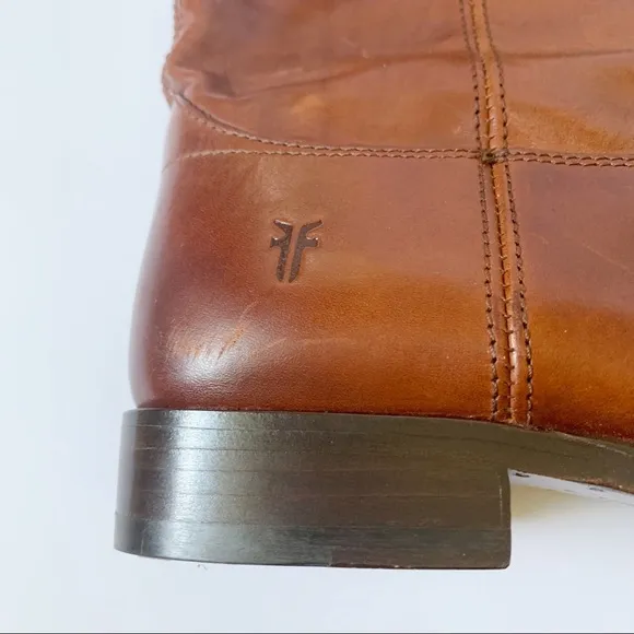 FRYE MELISSA BUTTON LUG TALL BOOTS