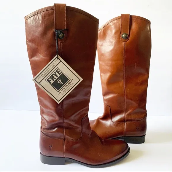 FRYE MELISSA BUTTON LUG TALL BOOTS