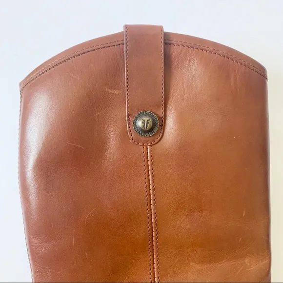 FRYE MELISSA BUTTON LUG TALL BOOTS