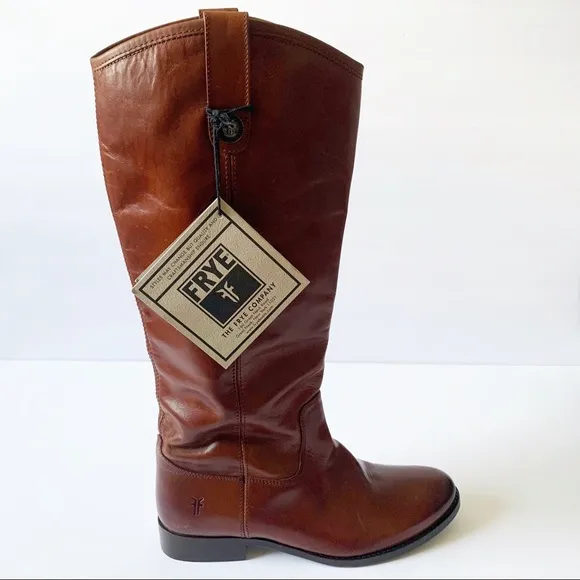 FRYE MELISSA BUTTON LUG TALL BOOTS