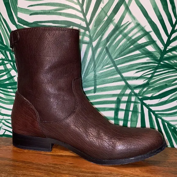 Frye Melissa Button Short Zip Ankle Boots 76502 Women’s 9.5 B