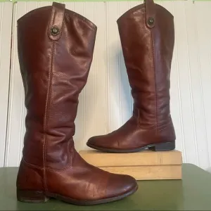 Frye MELISSA BUTTON Tall Slouch Riding Boots