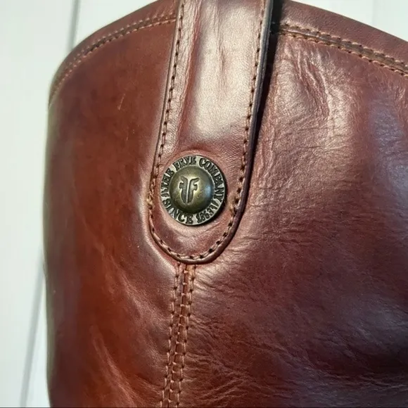 Frye MELISSA BUTTON Tall Slouch Riding Boots