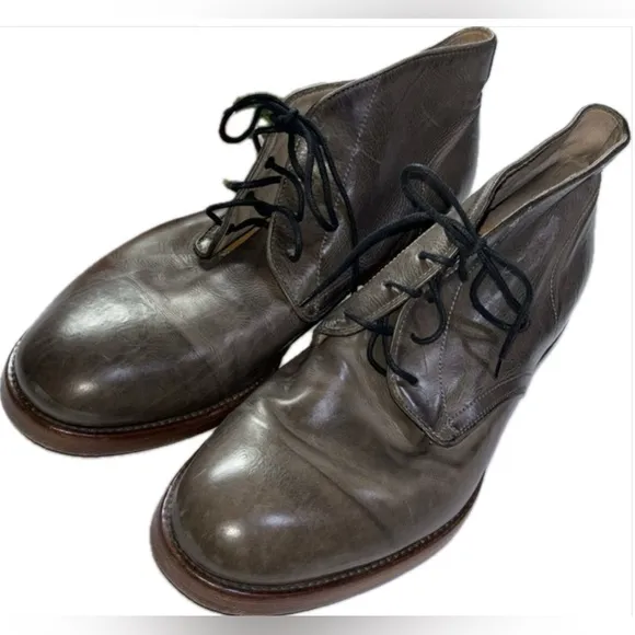 Frye Men's Bowery Chukka Boots Gray 9M Fryes Lace up short boots men’s 9M