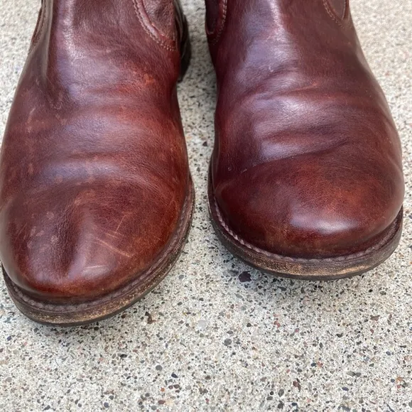 💙Frye Paige Stud Dark Brown Leather Tall Riding Boots