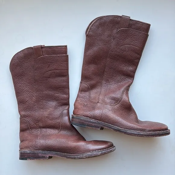 Frye Paige Tall Leather Boots Boy's Size 1.5