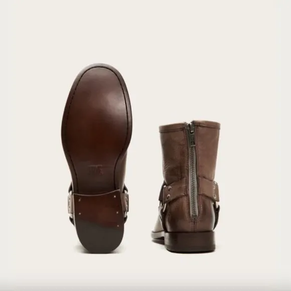 Frye‎ | ‘Phillip’ Harness Short Boot Grey