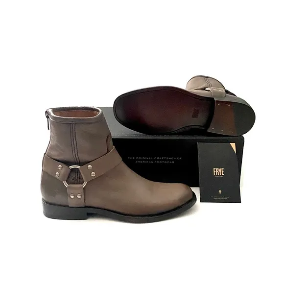 Frye‎ | ‘Phillip’ Harness Short Boot Grey