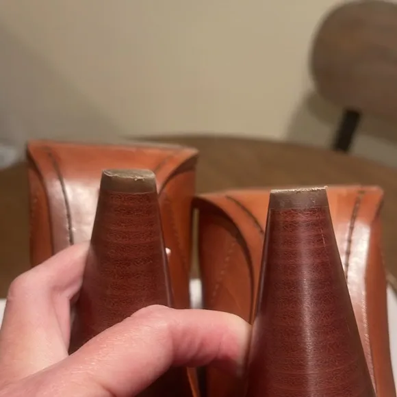 Frye Roxanne Ring Short Boots - Cognac - size 6.5