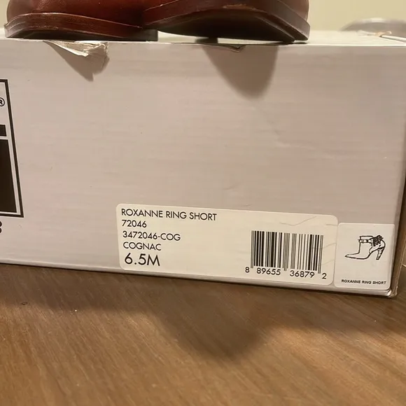 Frye Roxanne Ring Short Boots - Cognac - size 6.5