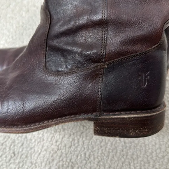 Frye Shirley Riding Boots Brown Size 10
