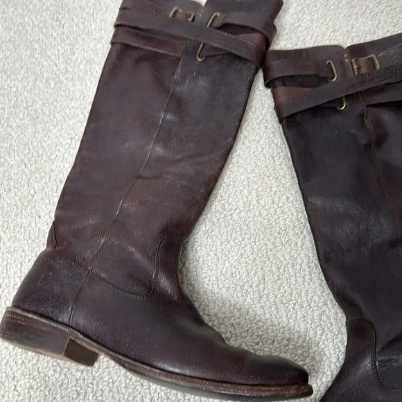 Frye Shirley Riding Boots Brown Size 10