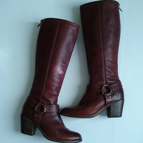 Frye Tabitha Tall Harness Boots